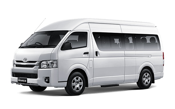 Toyota Hiace Commuter untuk antar-jemput bandara rombongan